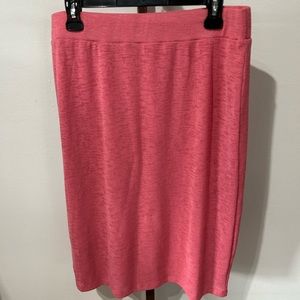 NWT: Liz Claiborne- pink midi skirt size large
